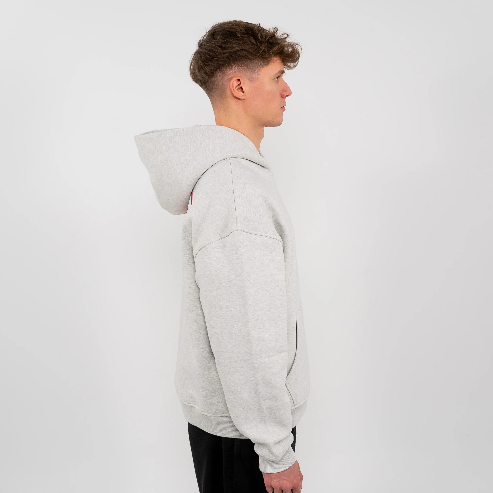 LUCREW Ellipse rot Hoodie - Image 4