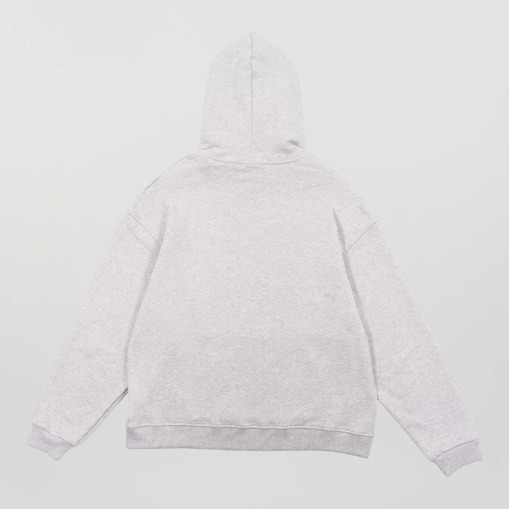 Smileyface Hoodie grau melange - Image 6