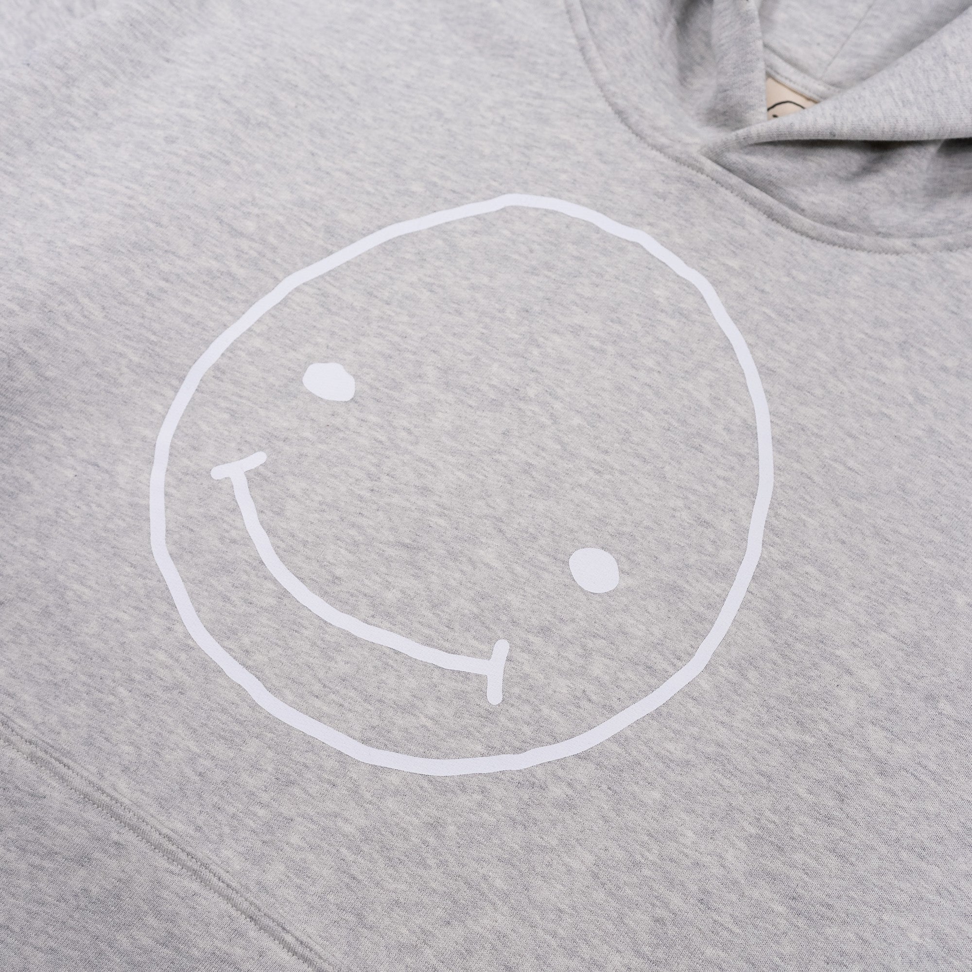 Smileyface Hoodie grau melange - Image 7