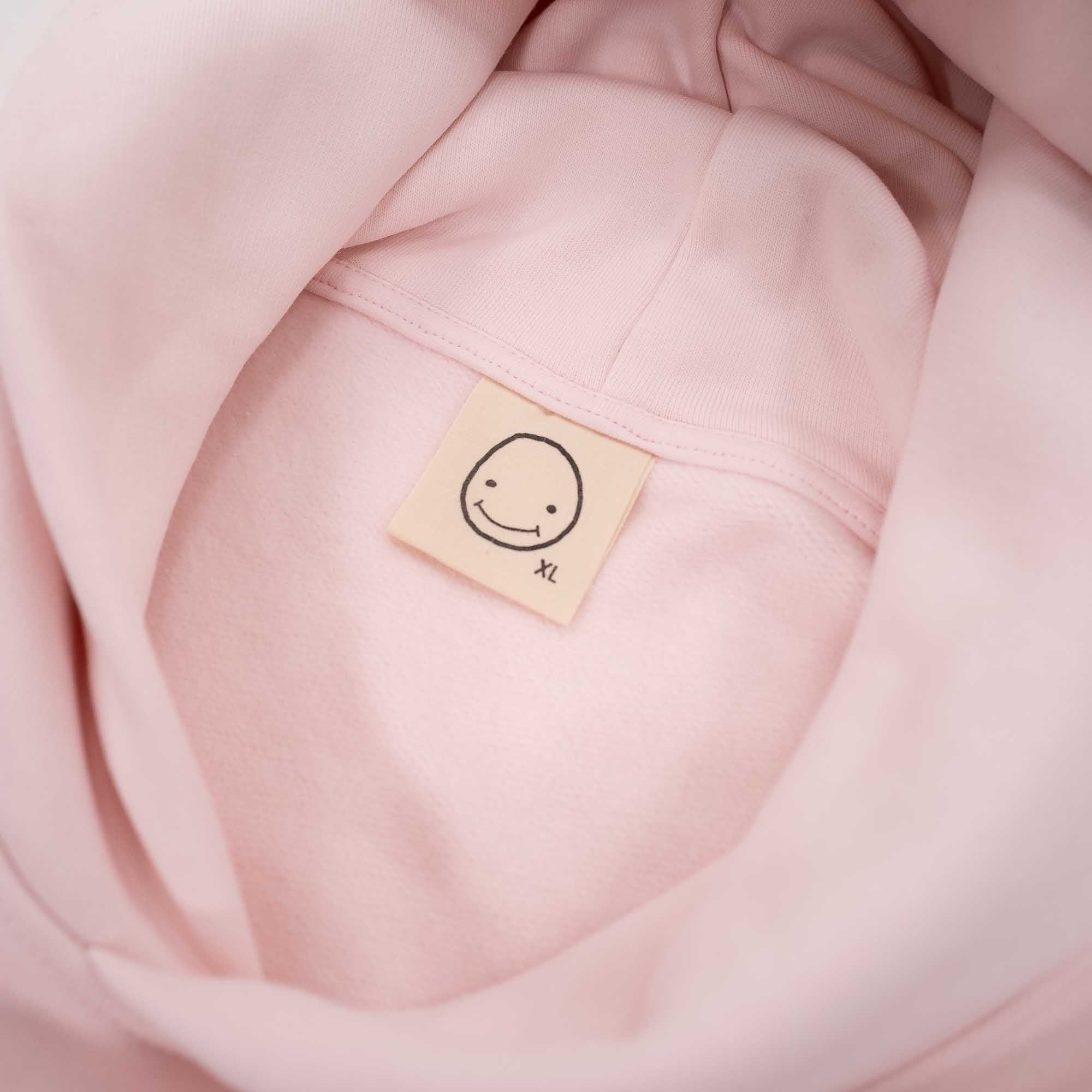 Smileyface Hoodie rosa - Image 9