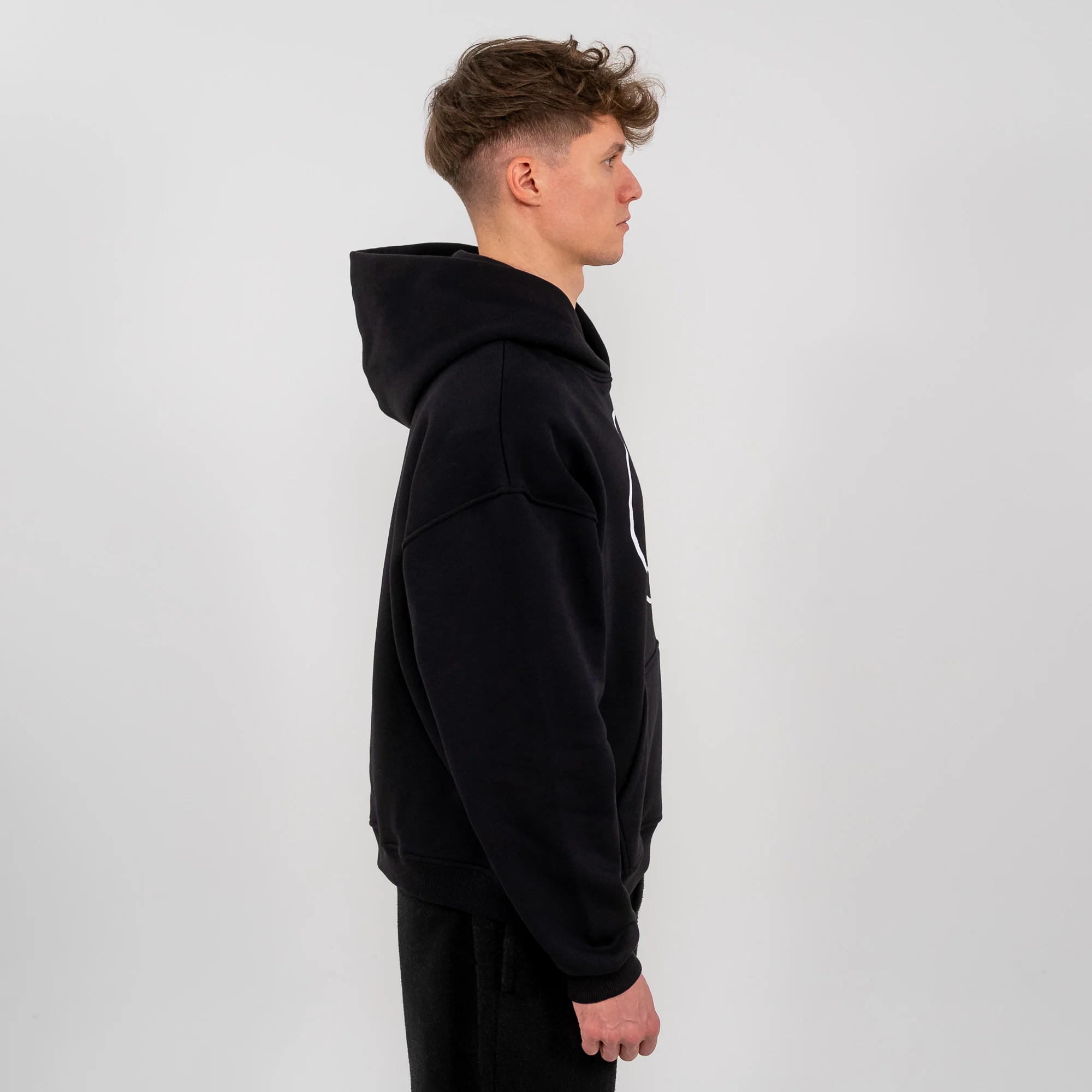Smileyface Hoodie schwarz - Image 3