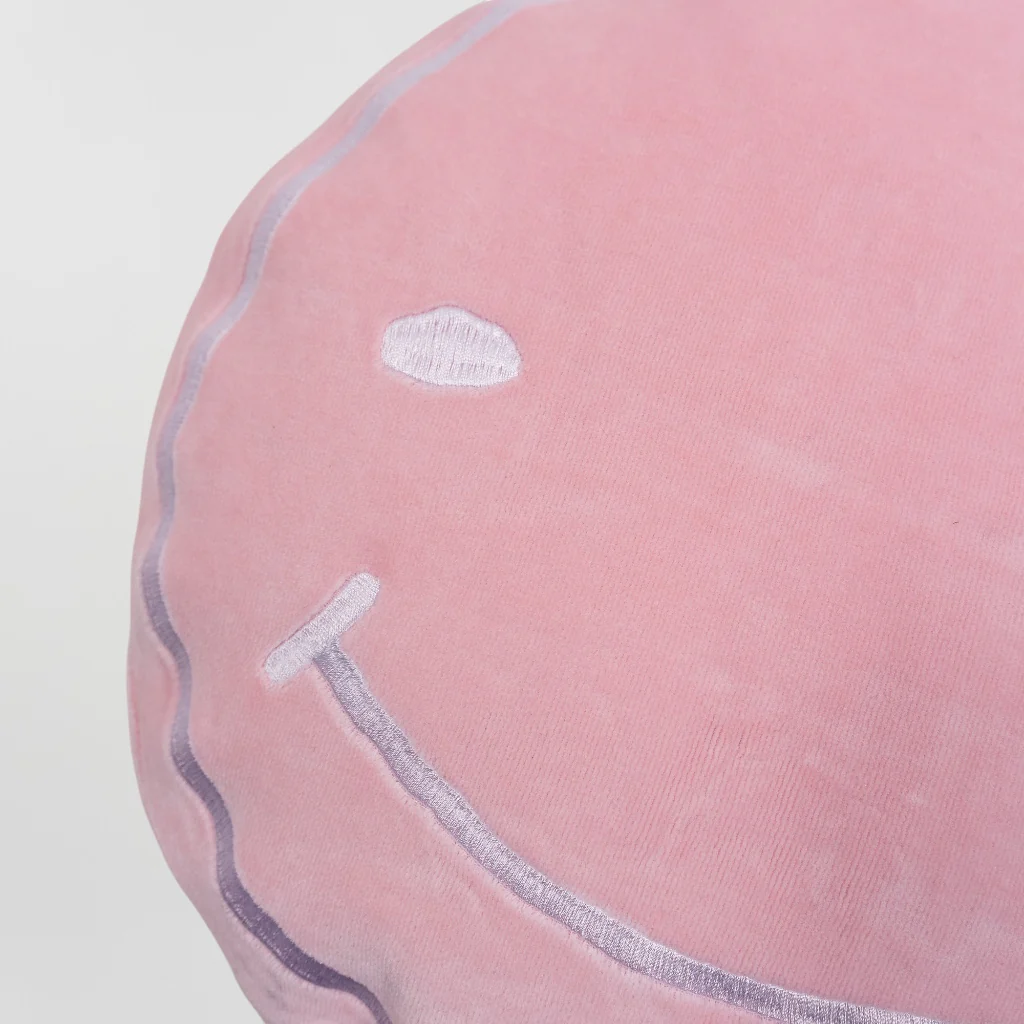 Smileyface Kissen rosa - Image 3