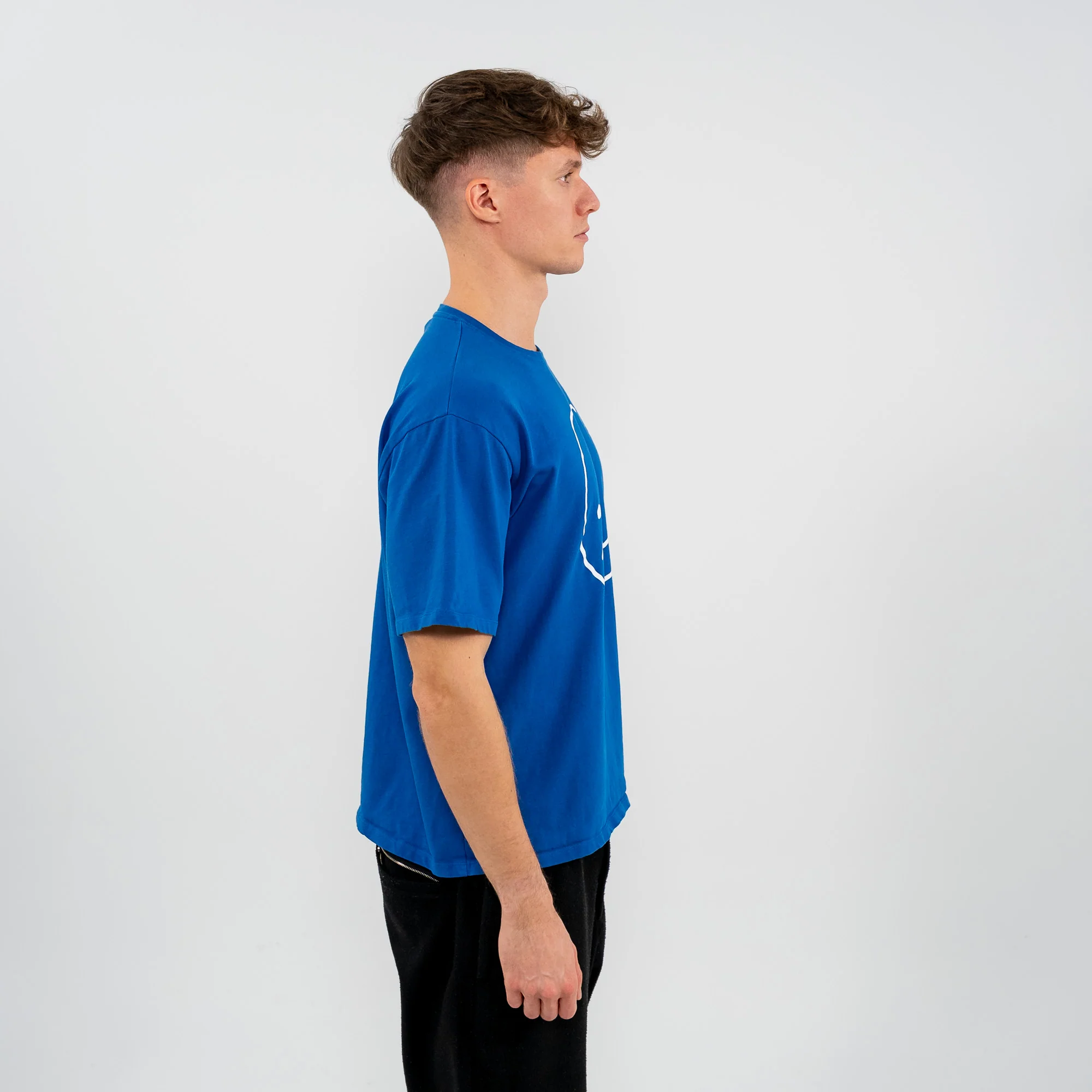 Smileyface Shirt blau - Image 3