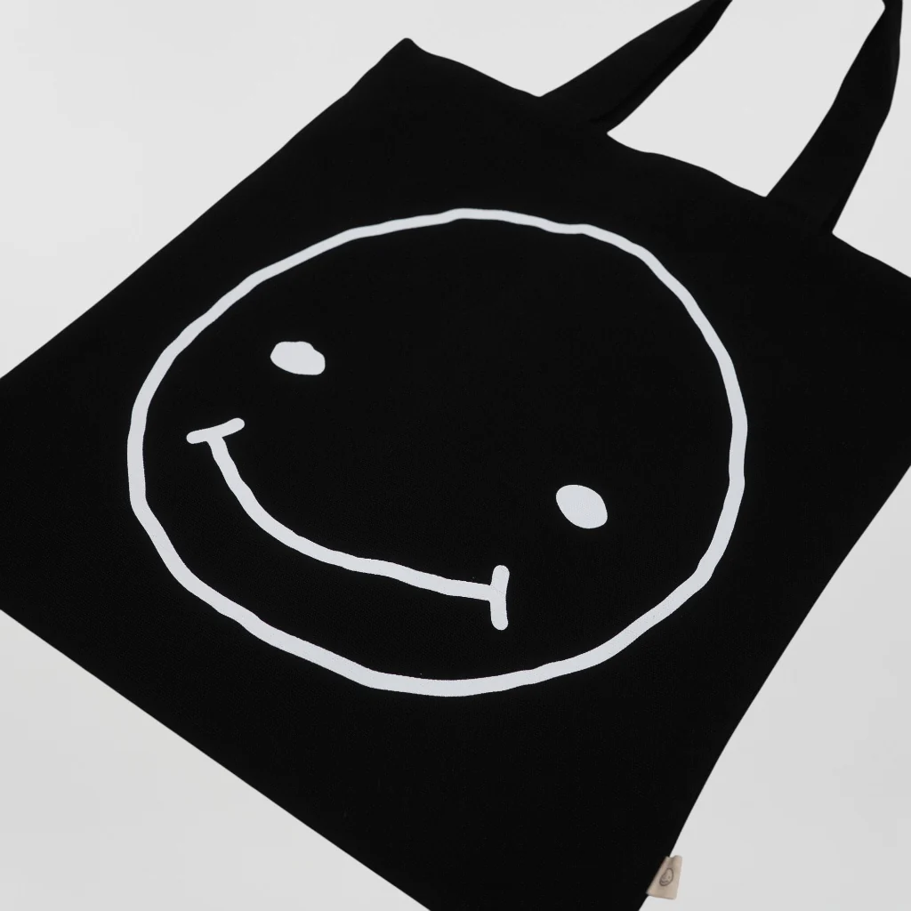 Smileyface Tasche schwarz - Image 3